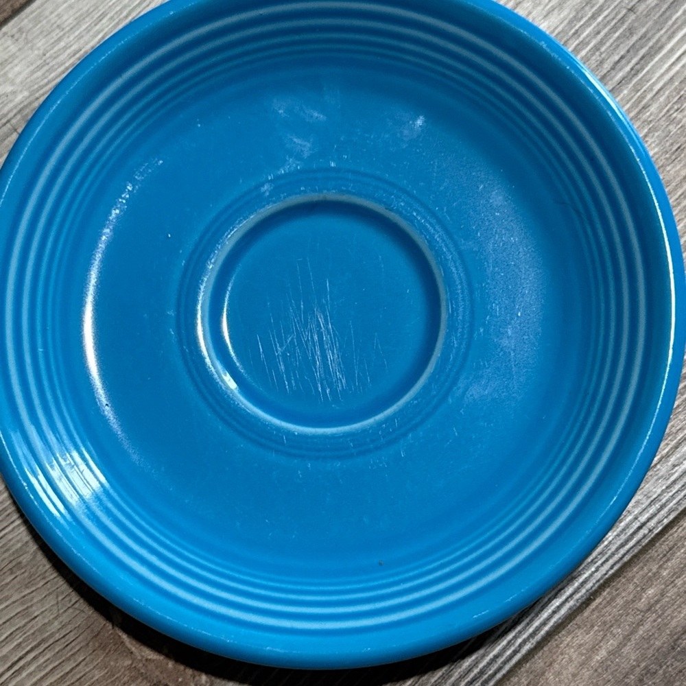 Vibrant Blue Ceramic Plate